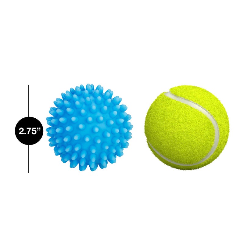 Smart Design Plastic Dryer Balls with Spikes - Set of 2 - Fabric Softener - Eliminates Wrinkles and Reduces Static - for Laundry, Clothes, Fabrics - Blue - Image 3